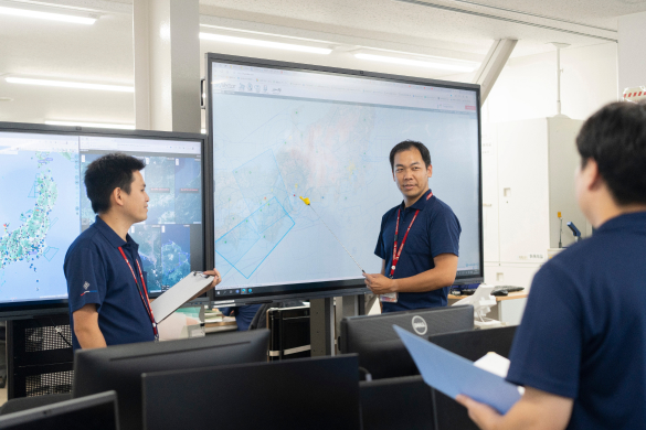 写真：操縦士訓練の様子