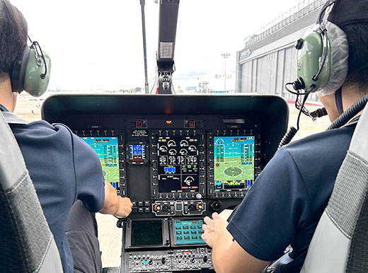 Image：Ground run instrument check work