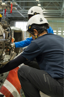 写真：整備の様子