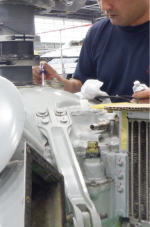 写真：整備の様子