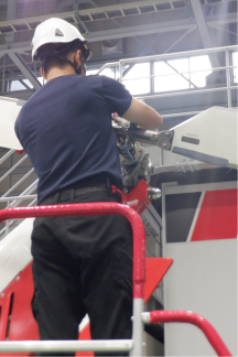 写真：整備の様子