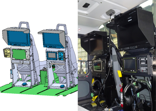 写真：操作員用ラック