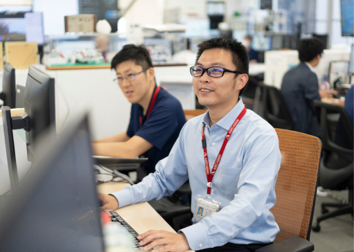 写真:総務部の様子