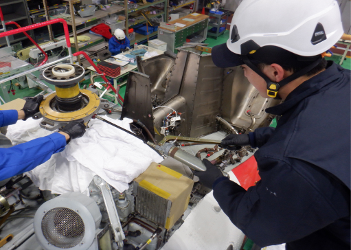 写真:整備部の様子