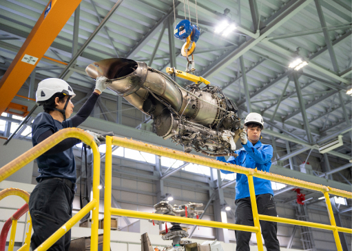 写真:整備部の様子