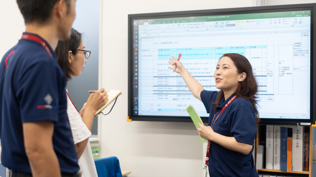 写真:資材部の様子