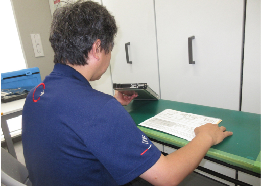 写真:資材部の様子