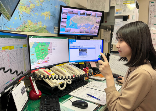 写真:運航部の様子