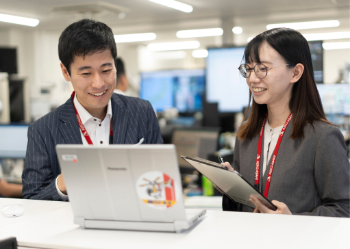 写真:営業部の様子